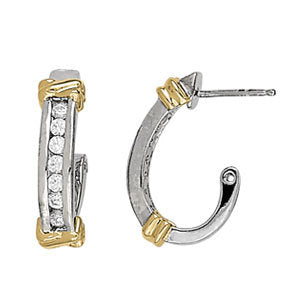 EARRINGS HOOP EARRINGS J-HOOPS Complete per pair.