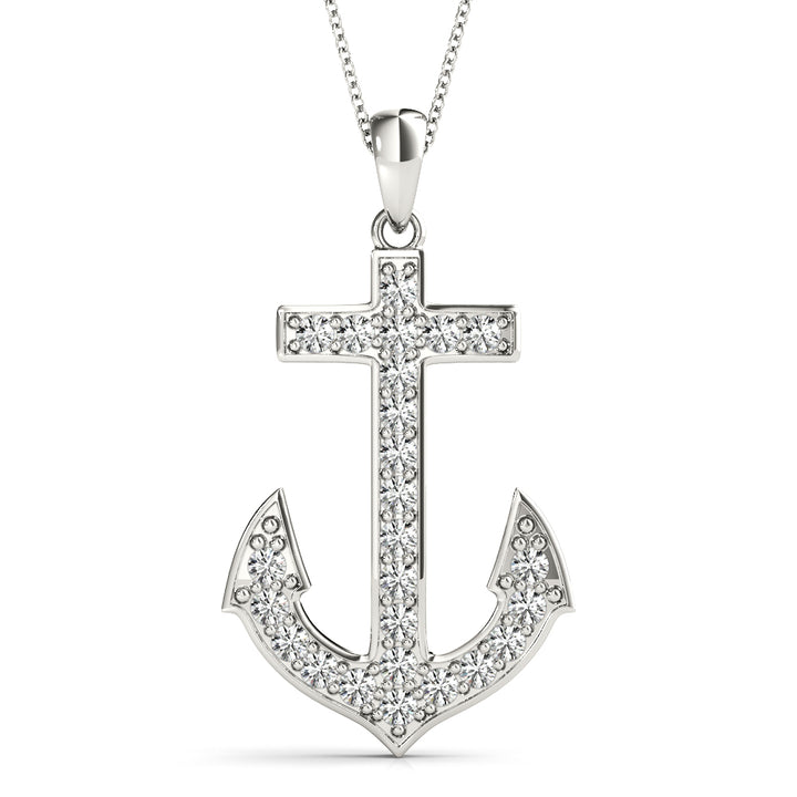 DIAMOND ANCHOR PENDANT