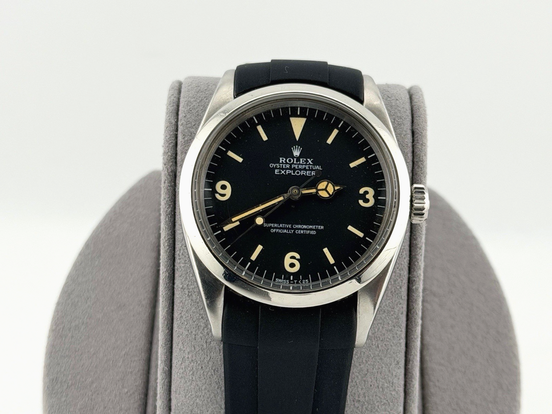 Vintage Rolex Explorer 1016 36mm Black Patina Dial Stainless Steel