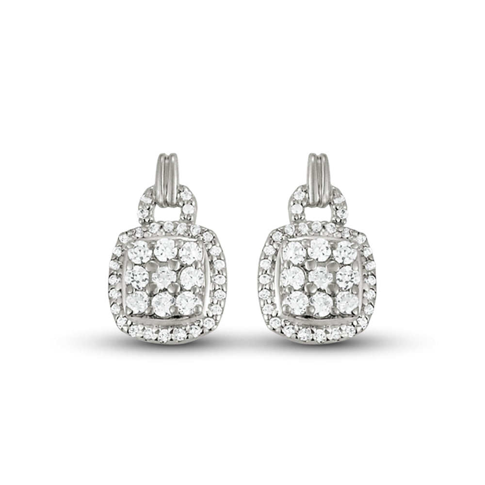 DIAMOND FASHION EARRINGS Complete per pair.