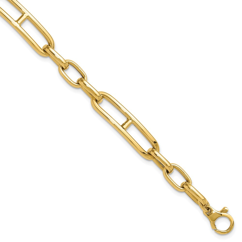 14K Fancy Link Bracelet (GB282)