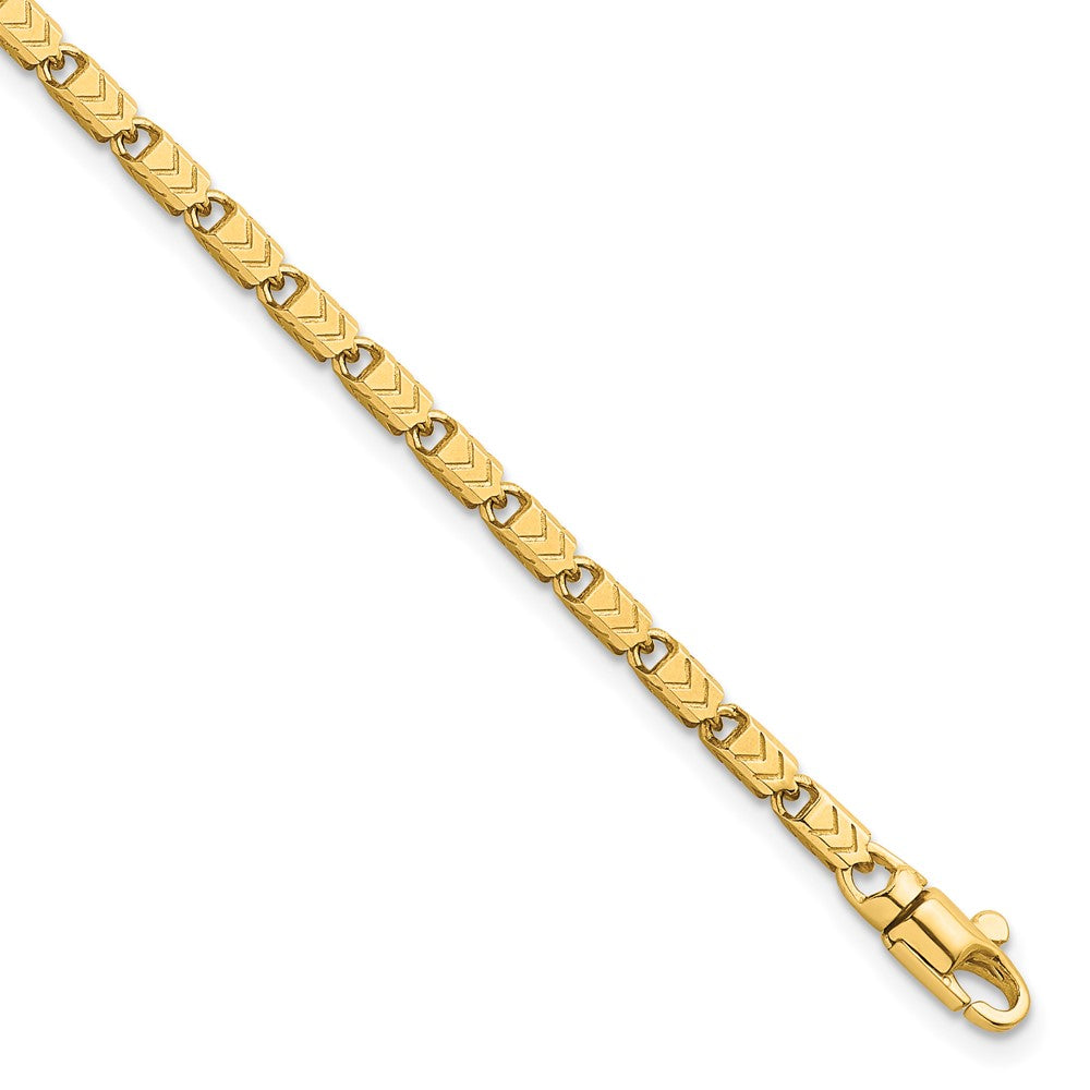 14K Polished Fancy Link Bracelet (GB306)