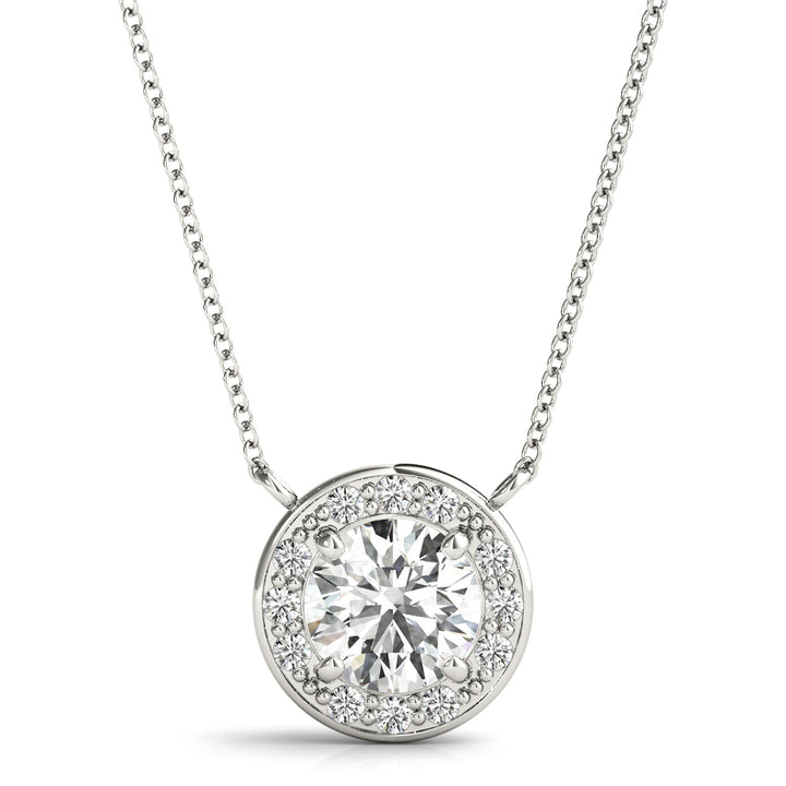 ROUND HALO PENDANT