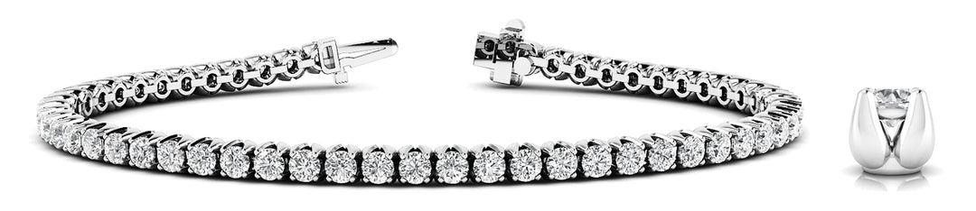 4 PRONG INLINE BRACELET