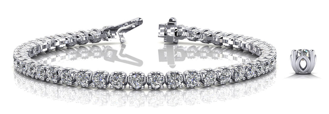 4 PRONG INLINE BRACELET