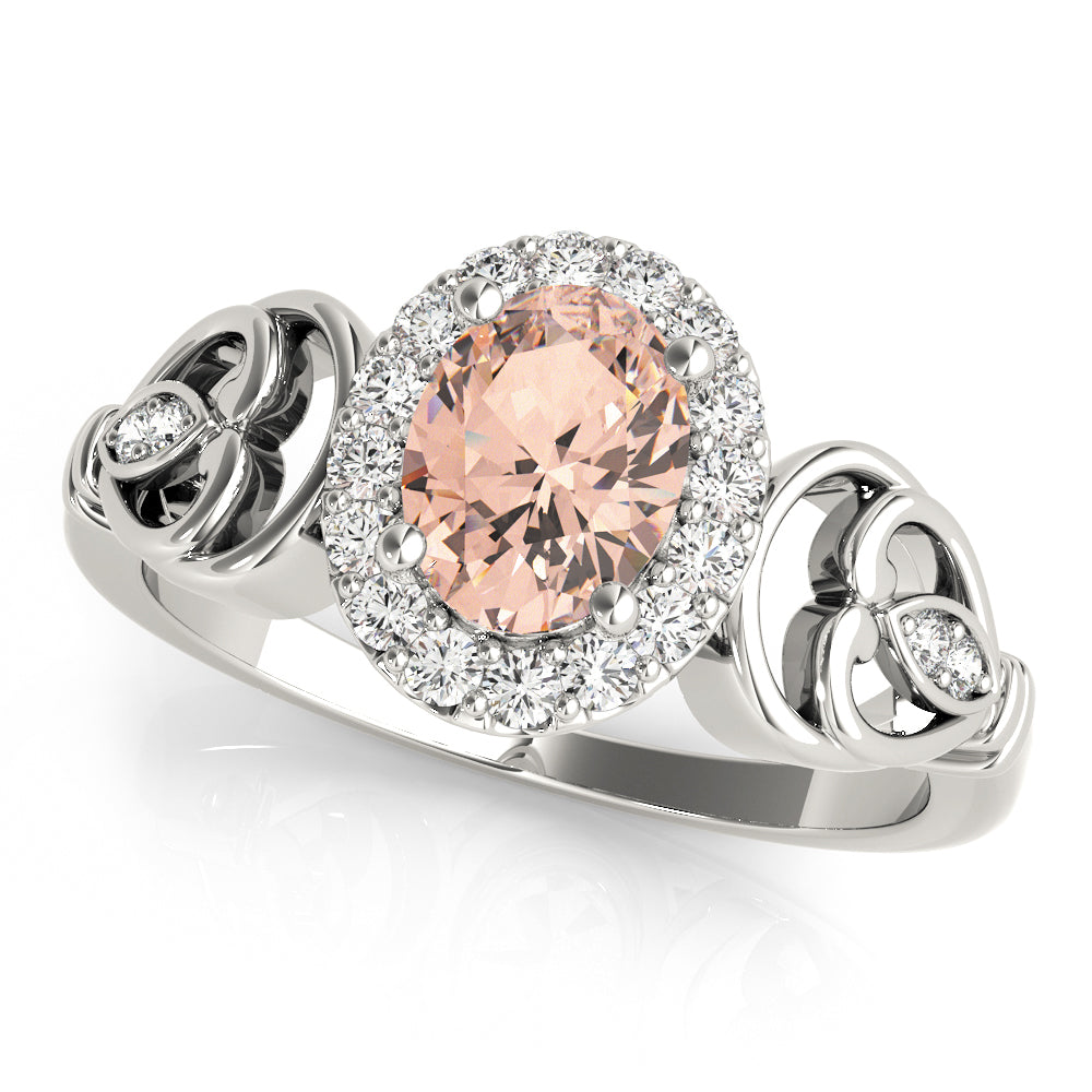 FASHION RINGS OVAL HALO