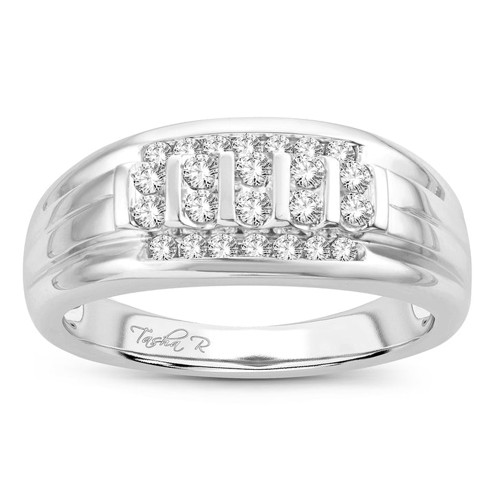 14K  0.50CT  Mens Band