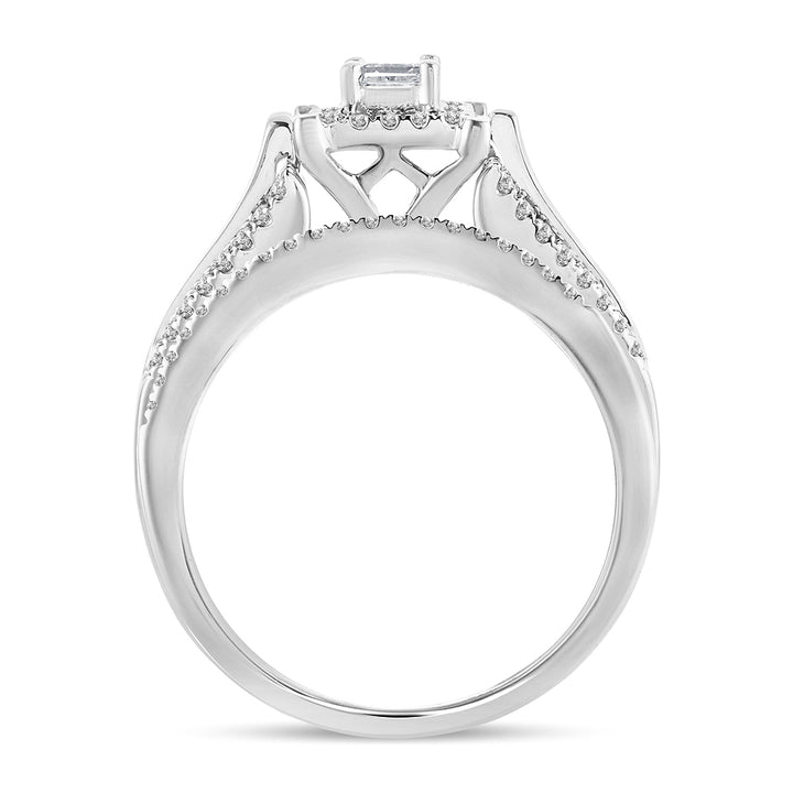 14K 0.52 Princess Cut Bridal