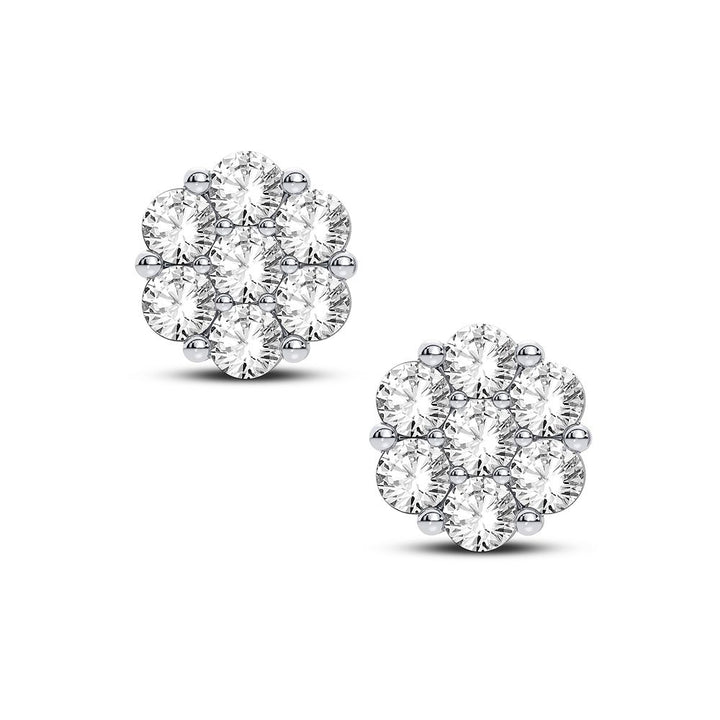 14K 0.91CT Diamond Earring