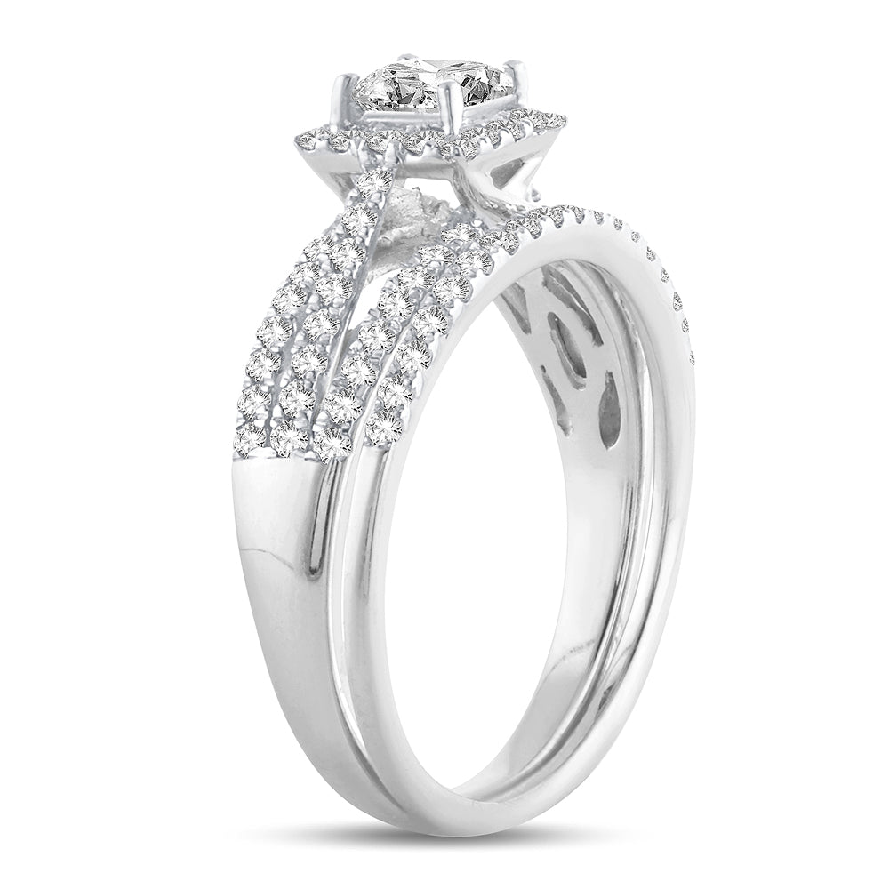 14K  1.00CT  DIAMOND  BRIDAL  RING
