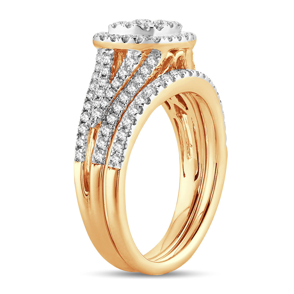14K  1.00CT  Diamond BRIDAL SET