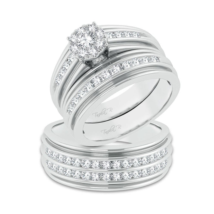 14k  0.86ct Diamond Trio Set