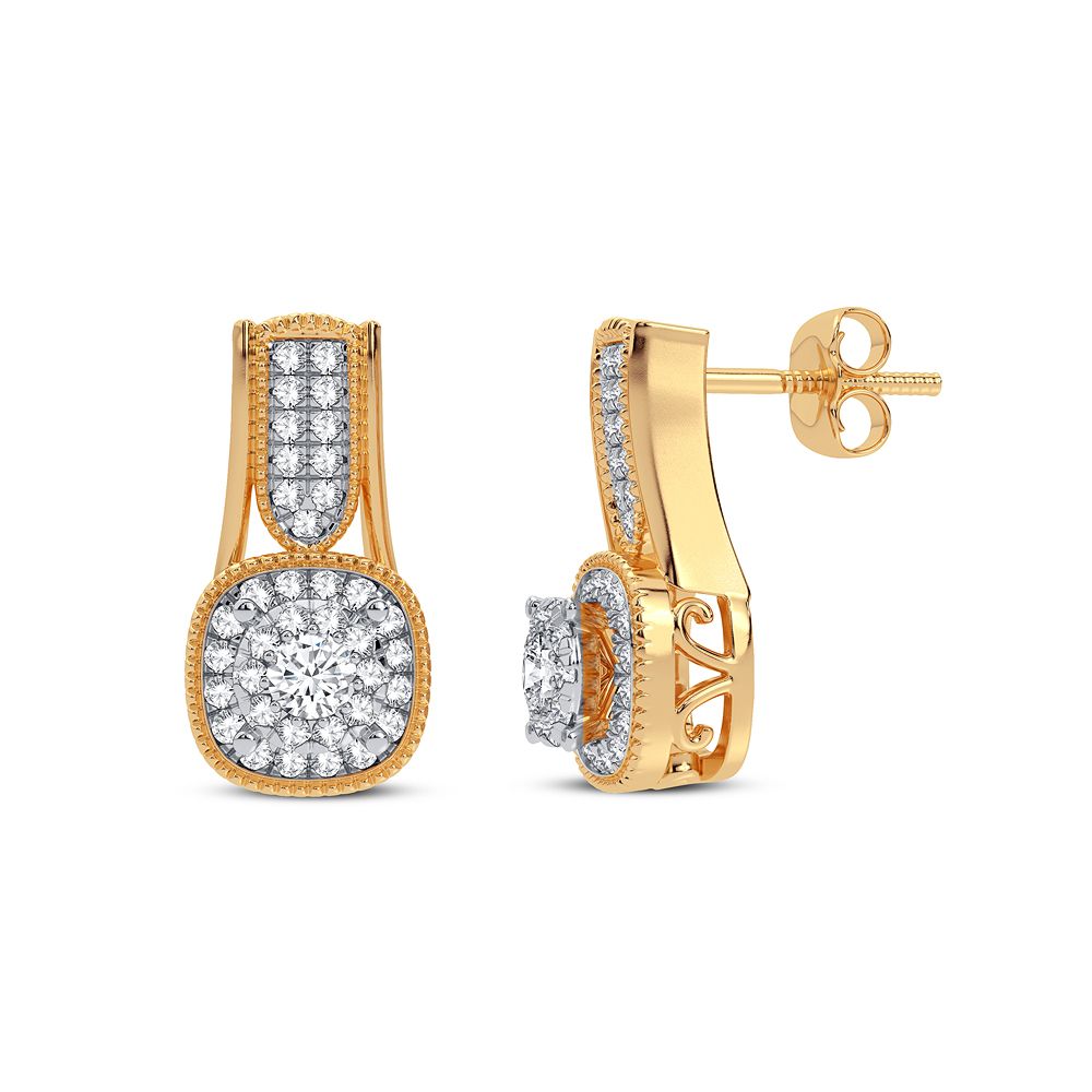 14K 0.33CT Diamond Earring