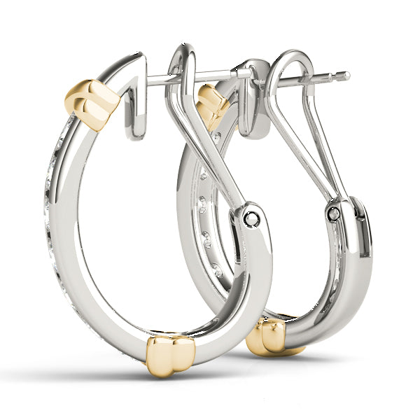 EARRINGS HOOP EARRINGS J-HOOPS Complete per pair.