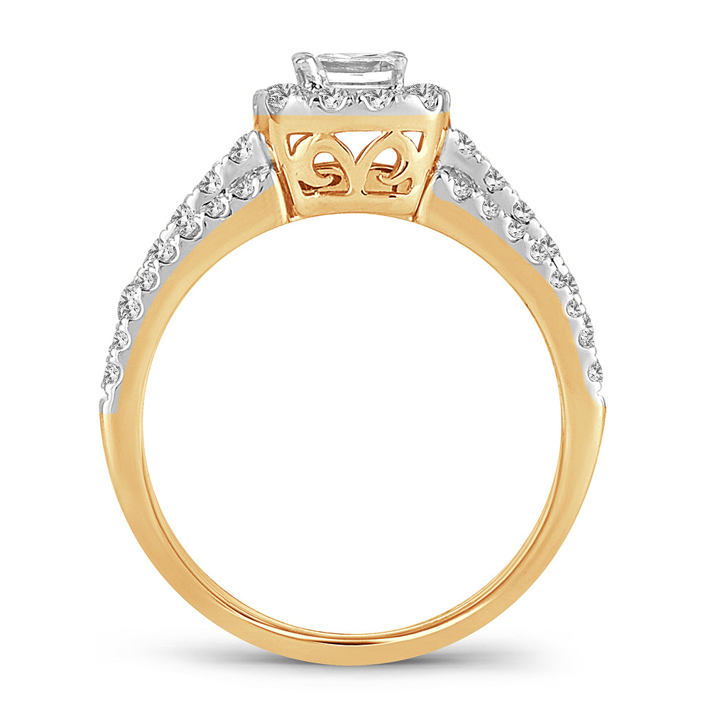 14K 1.00CT DIAMOND  BRIDAL RING
