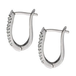 EARRINGS HOOP EARRINGS J-HOOPS Complete per pair.