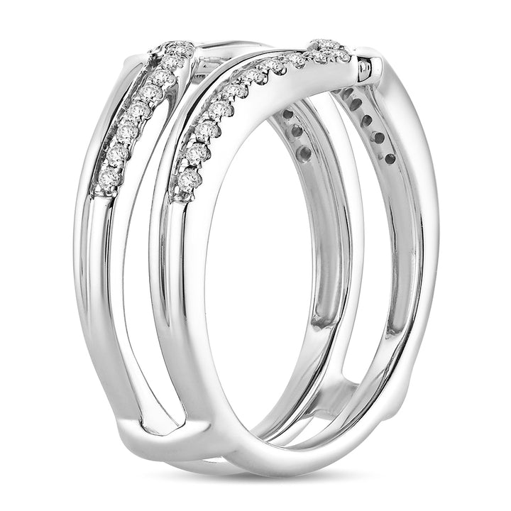 14K  0.25CT  Diamond  RING GUARD.