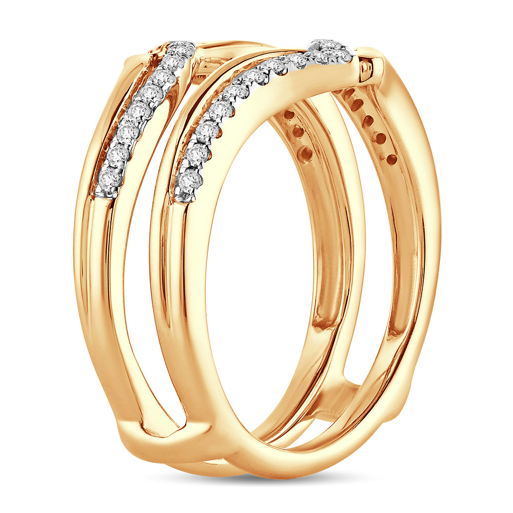 14K  0.25CT  Diamond  RING GUARD.