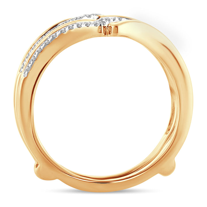 14K  0.25CT  Diamond  RING GUARD.