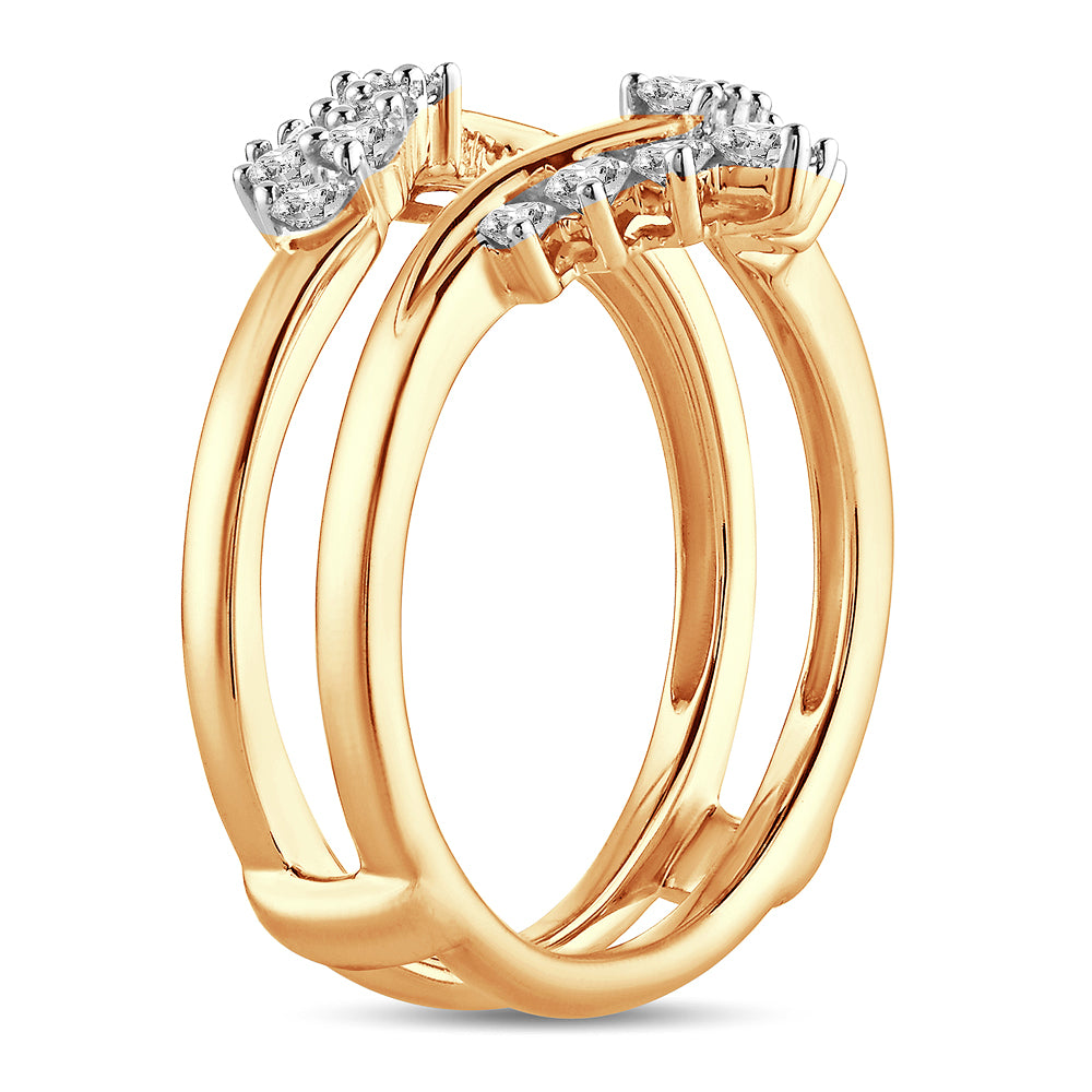 14K  0.66 CT Diamond Ring Guard