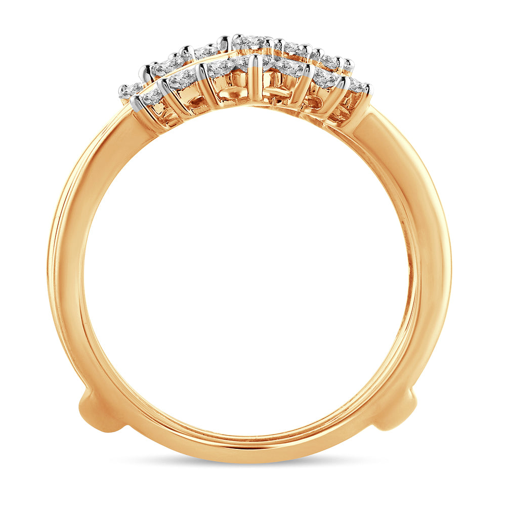 14K  0.66 CT Diamond Ring Guard