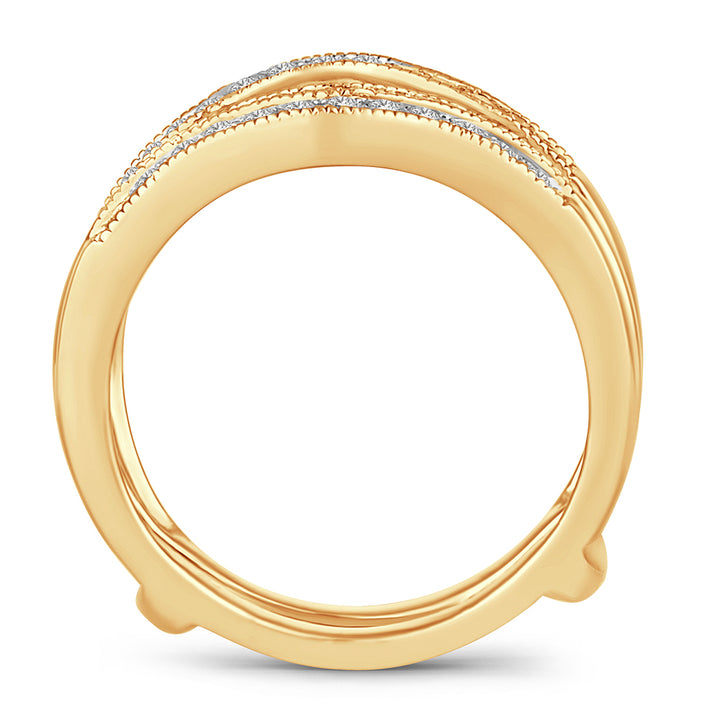 14K 0.50CT Diamond RING  GUARD.