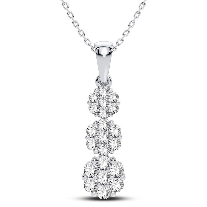 10K 0.75CT Diamond Pendant