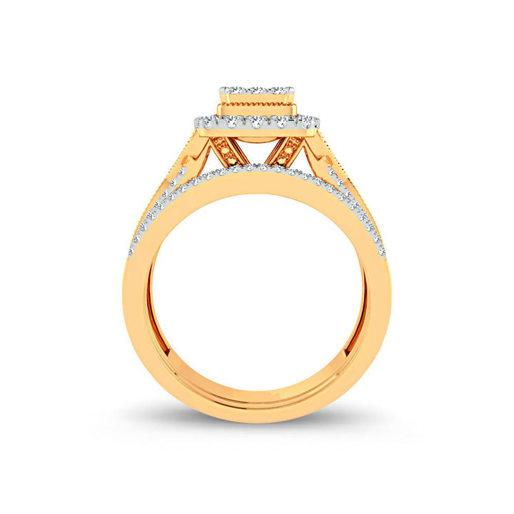 14K 0.78ct Diamond Bridal Ring