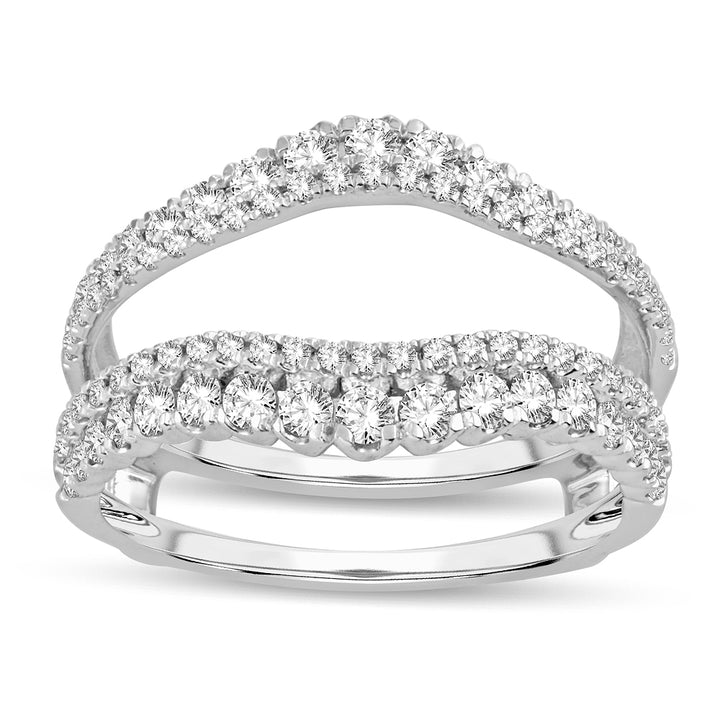 14K 0.75CT DIAMOND RING GUARD