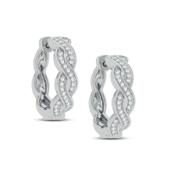 14K 0.16CT DIAMOND EARRING