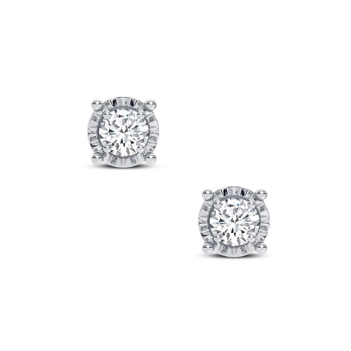 14K 0.16CT DIAMOND EARRING