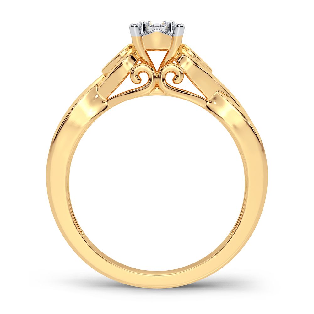 14K 0.19CT Diamond Ring