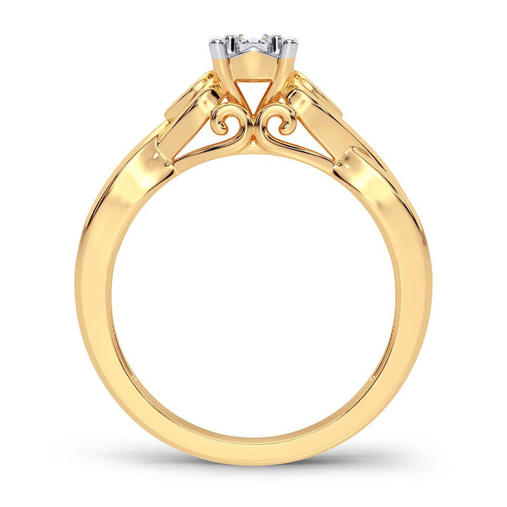 14K 0.19CT Diamond Ring