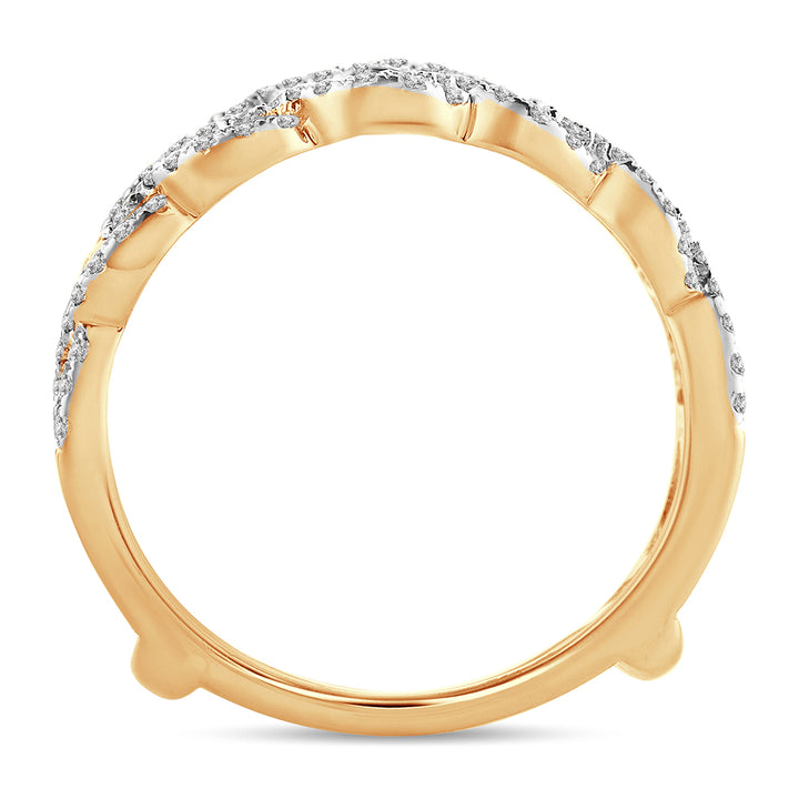 14K 0.66CT Diamond RING GUARD