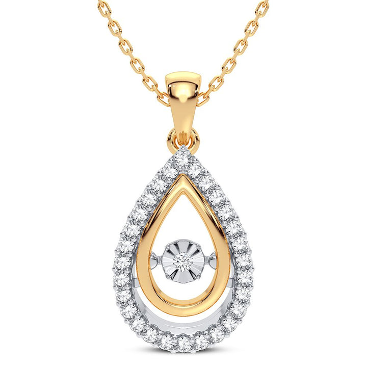 14K 0.39CT DIAMOND PENDANT