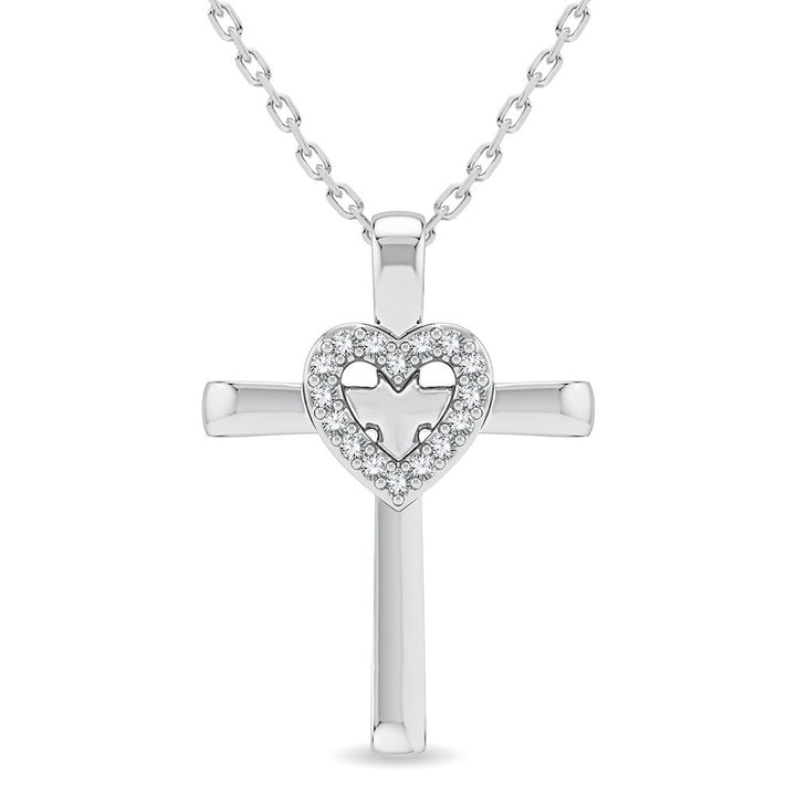 14K 0.06CT Diamond Pendant