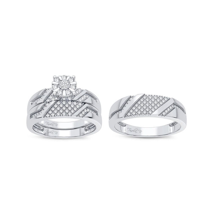 14K 0.50CT Diamond Trio Set