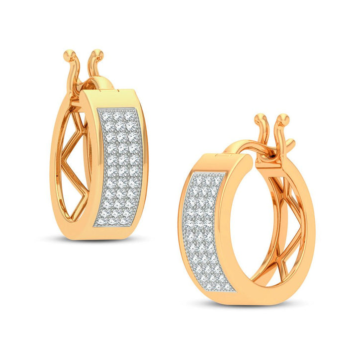 10K 0.15CT DIAMOND EARRING