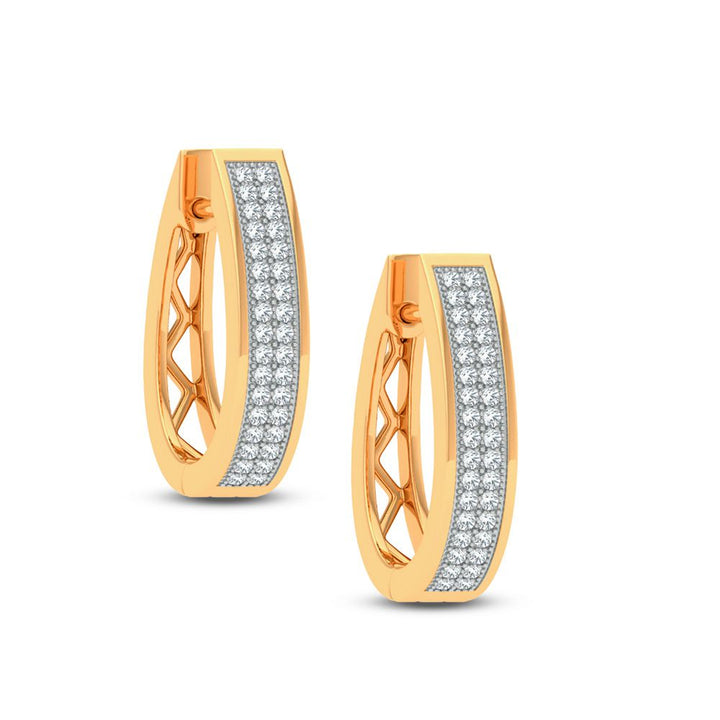 10K 0.16CT DIAMOND EARRING