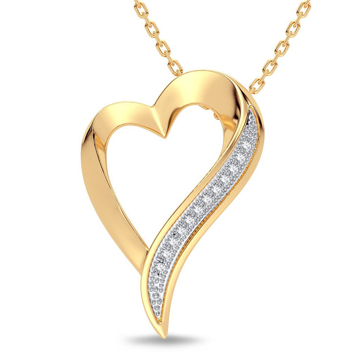 10K 0.02CT Diamond Pendant