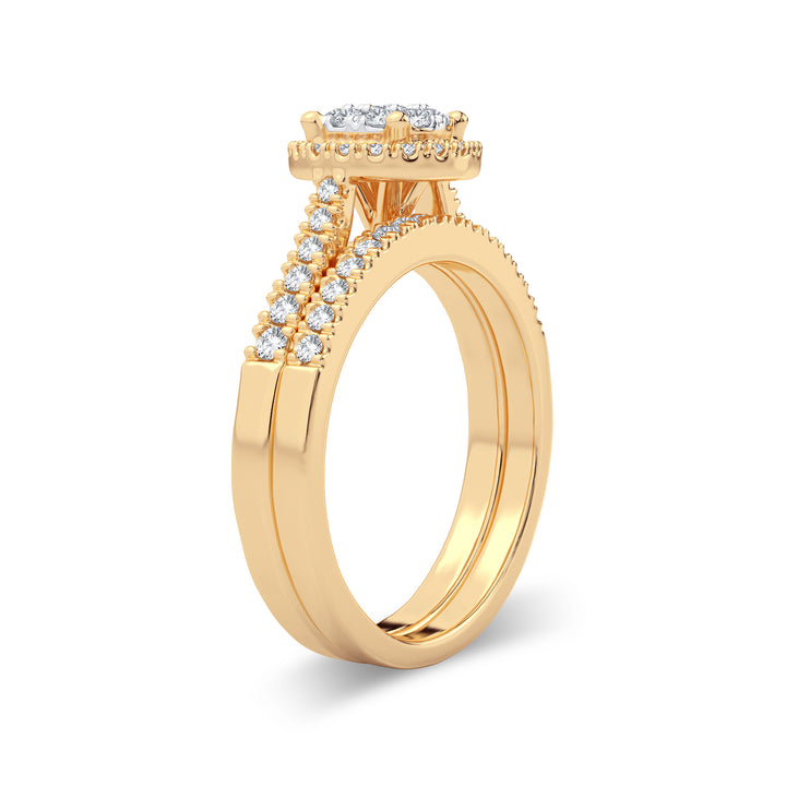 14K 0.62CT DIAMOND BRIDAL RING
