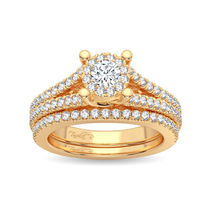 14K 0.83CT Diamond Bridal Ring