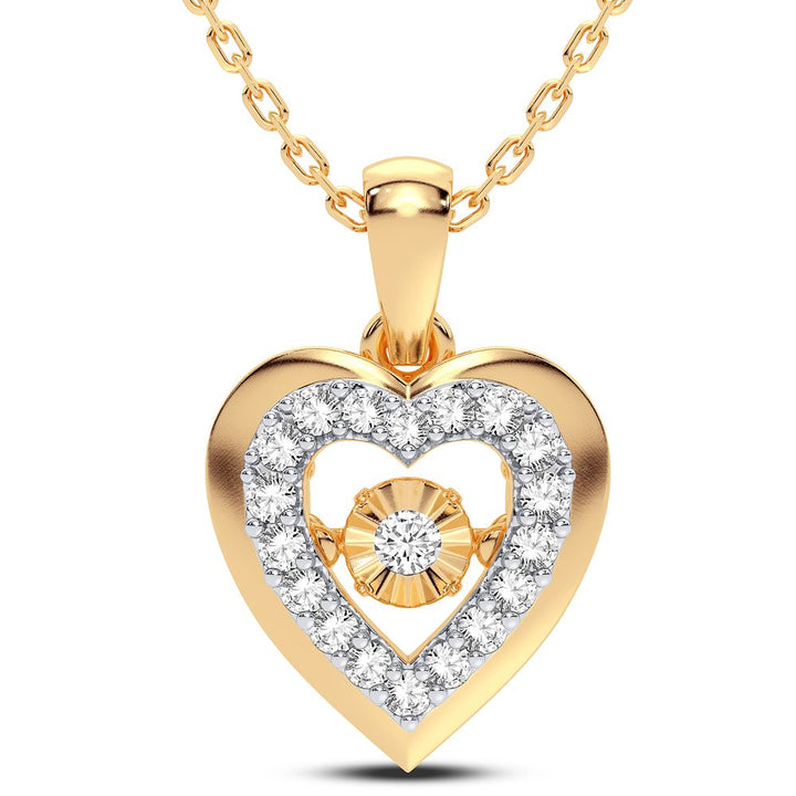 14K 0.17CT Diamond Pendant