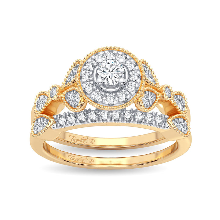 14K 0.33CT Diamond Bridal Ring