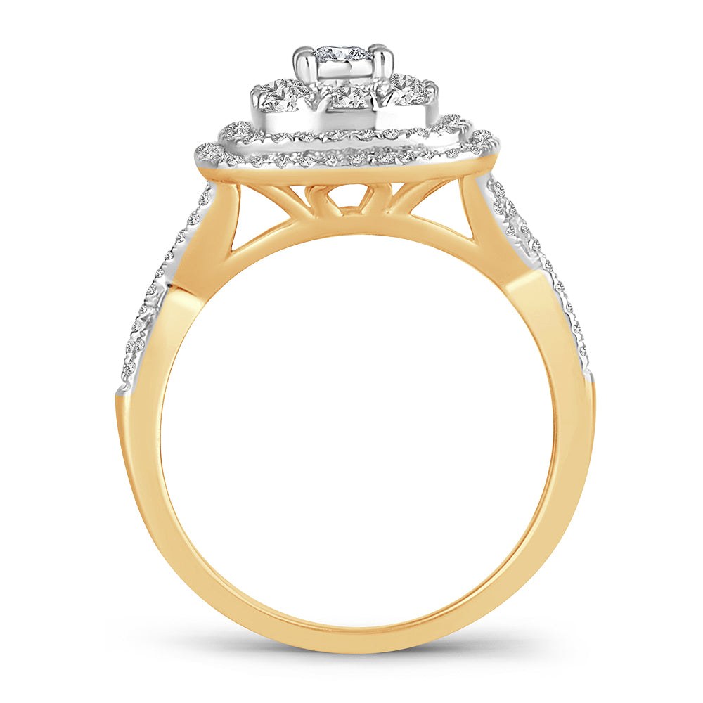 14K 0.76CT Engagement Ring