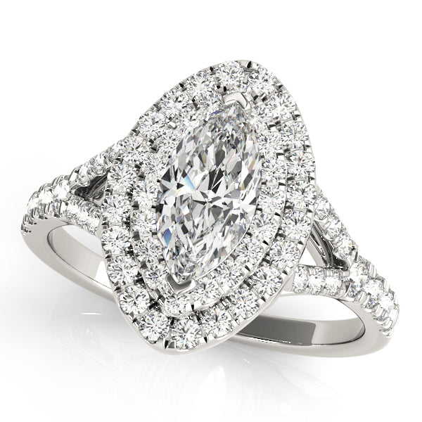 MARQUISE HALO ENGAGEMENT RING