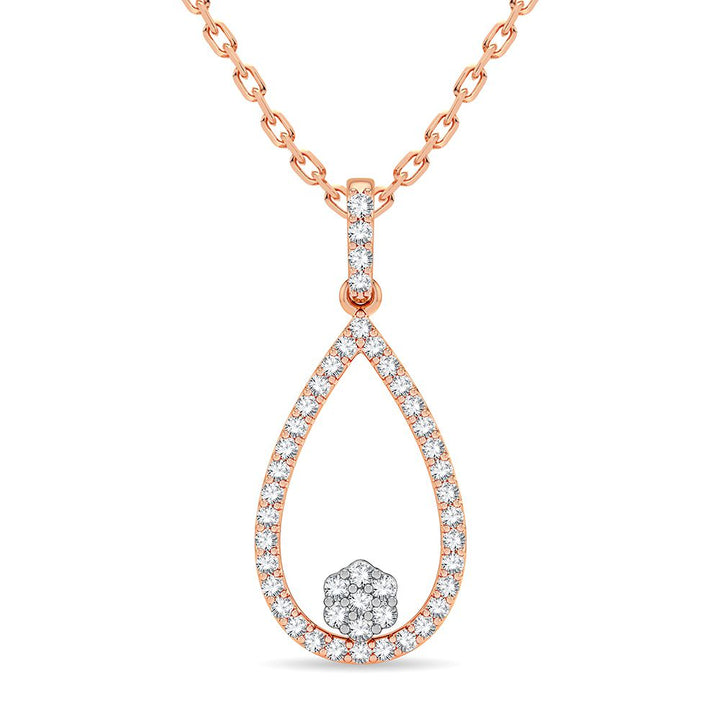 14K 0.05CT Diamond Pendant