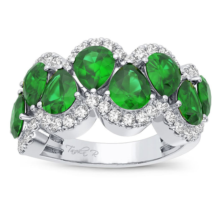 14K 0.50CT Diamond Ring Emerald