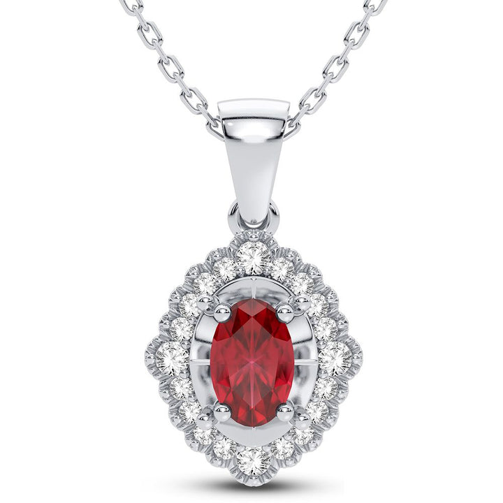 14K 0.12CT Diamond Pendant