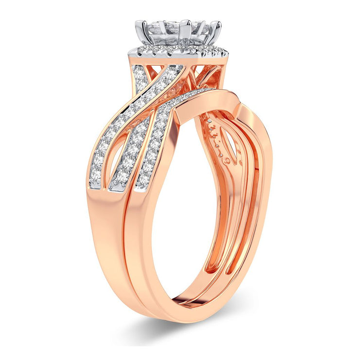 14K 0.61CT Diamond Bridal Ring